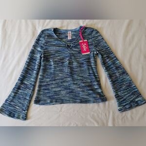 Justice Space Dye Flare Sleep Top Size Large